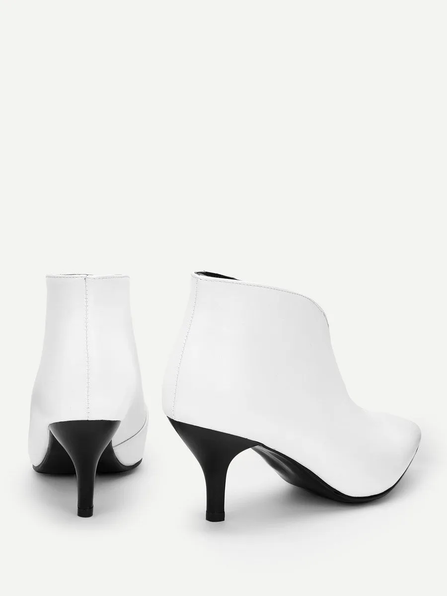 V Cut Ankle Boot