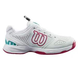 Wilson Kids Kaos QL Tennis Shoe - Sea/White/Sangria