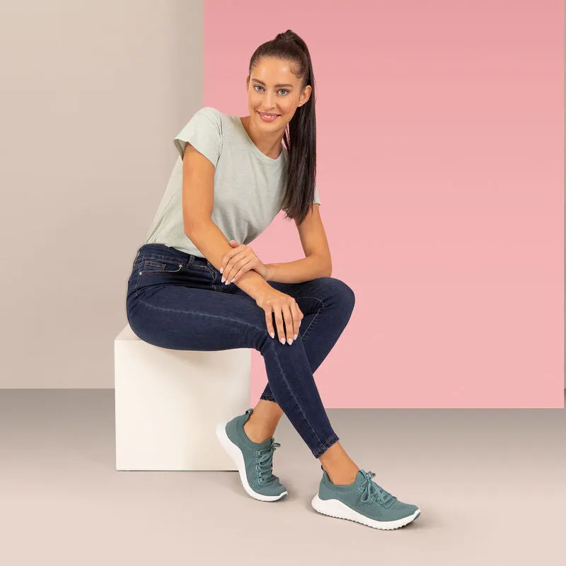 WOMEN'S AETREX CARLY SNEAKERS | TEAL