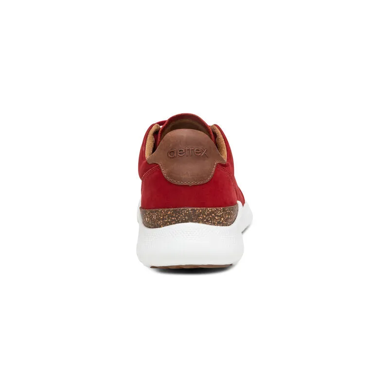 WOMEN'S AETREX LAURA ARCH SUPPORT SNEAKERS | RED