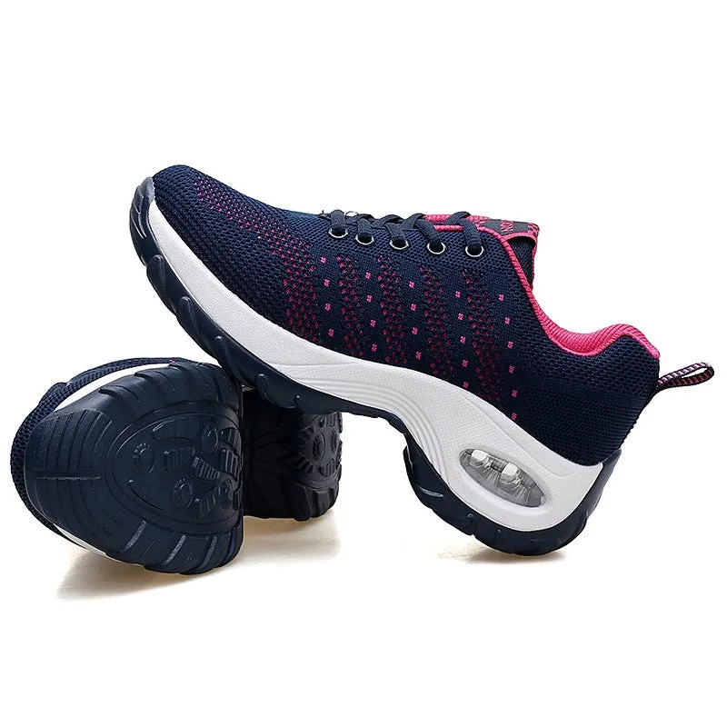 Women's air cushion fashion breathable casual tennis running sneakers