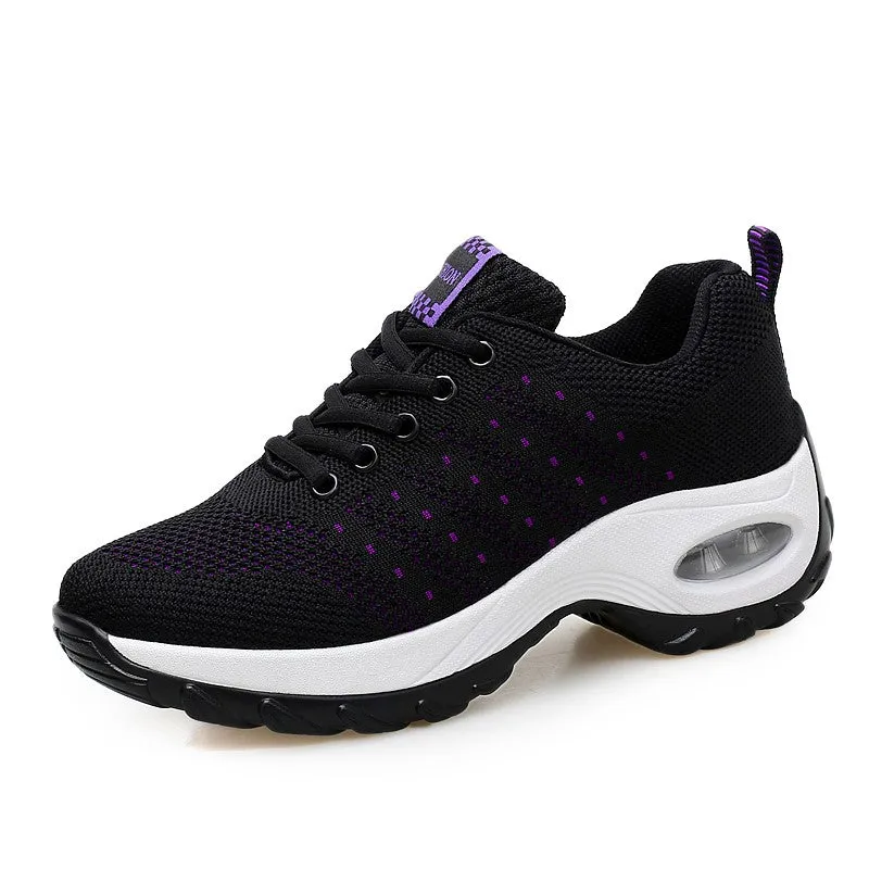 Women's air cushion fashion breathable casual tennis running sneakers