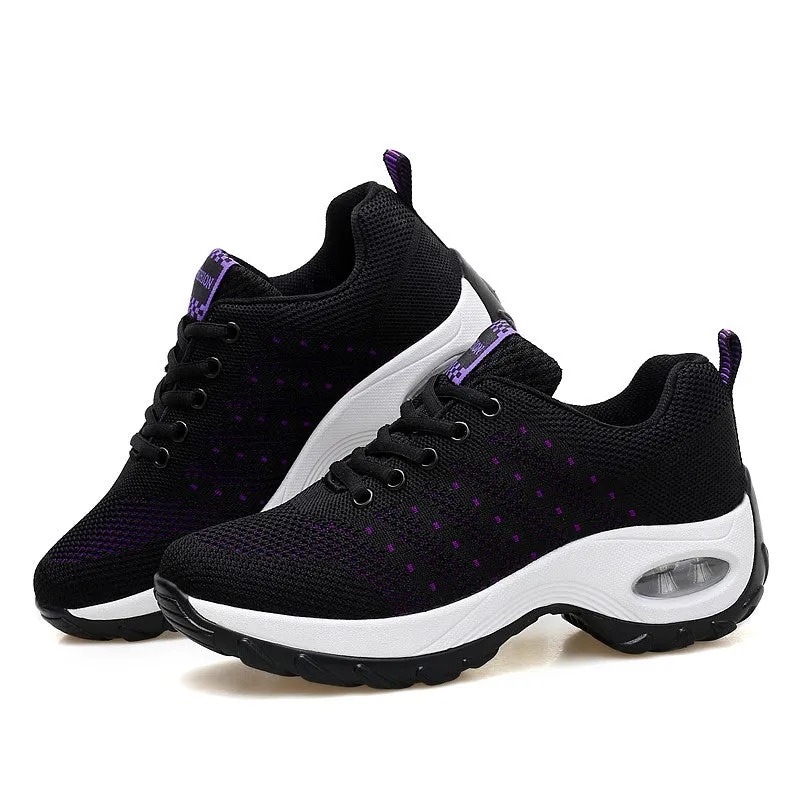 Women's air cushion fashion breathable casual tennis running sneakers