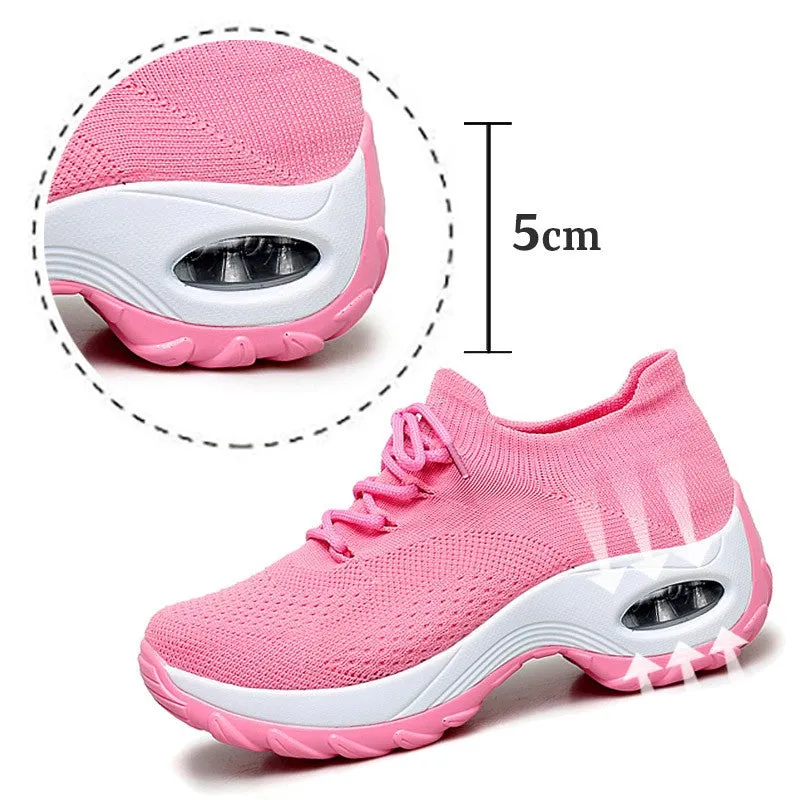 Women's Flying Woven Non-slip Breathable Comfortable Shoes rubber