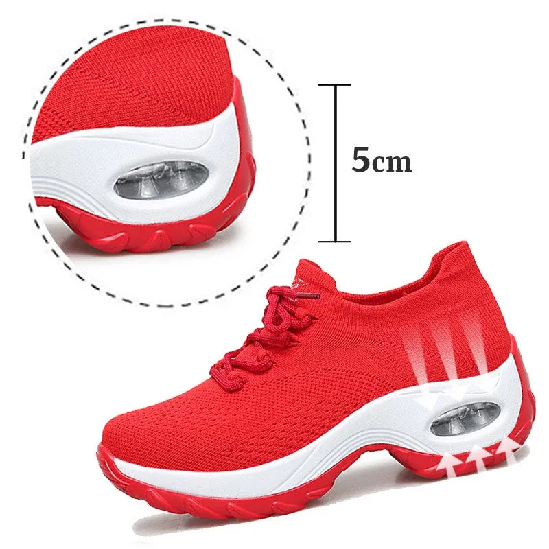 Women's Flying Woven Non-slip Breathable Comfortable Shoes rubber