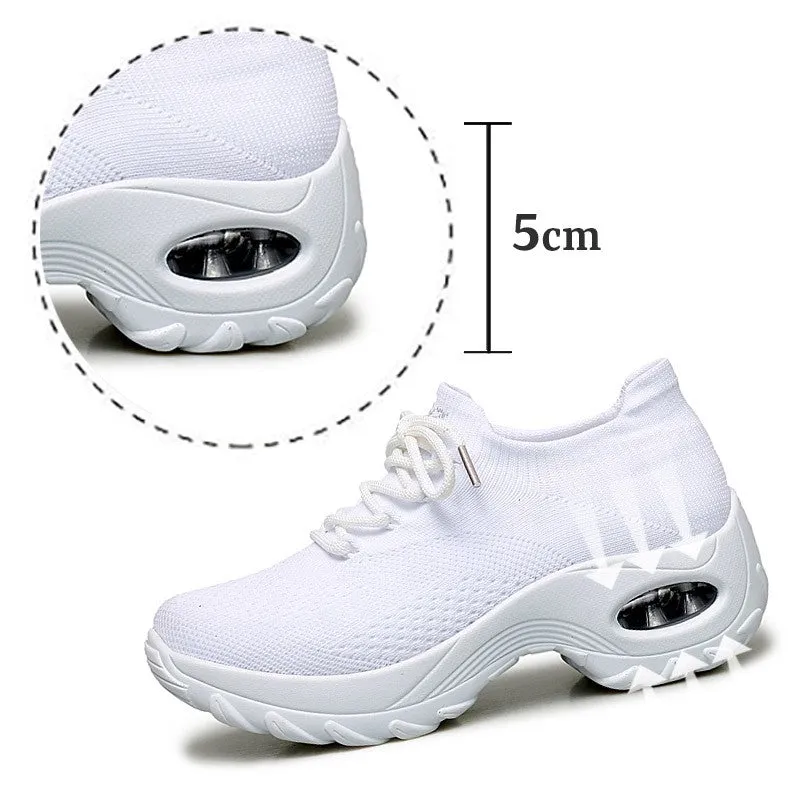 Women's Flying Woven Non-slip Breathable Comfortable Shoes rubber