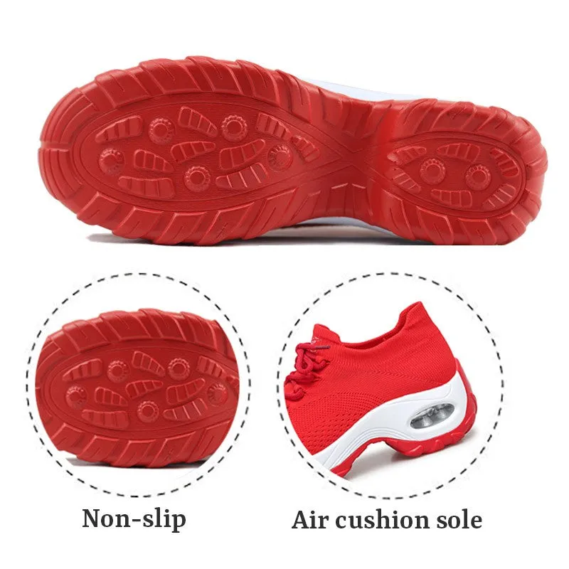 Women's Flying Woven Non-slip Breathable Comfortable Shoes rubber