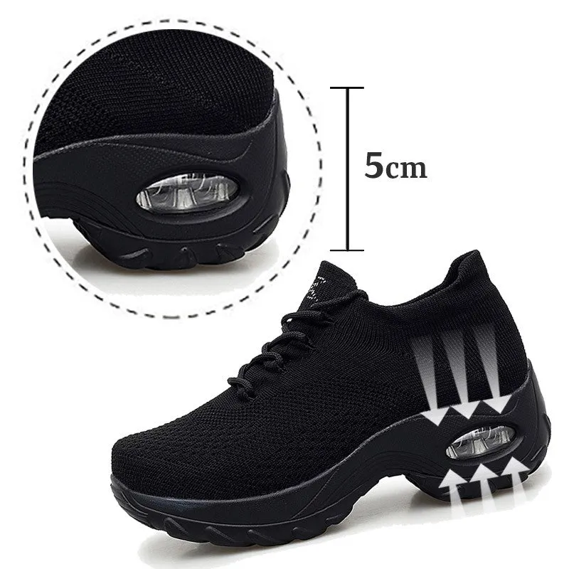 Women's Flying Woven Non-slip Breathable Comfortable Shoes rubber