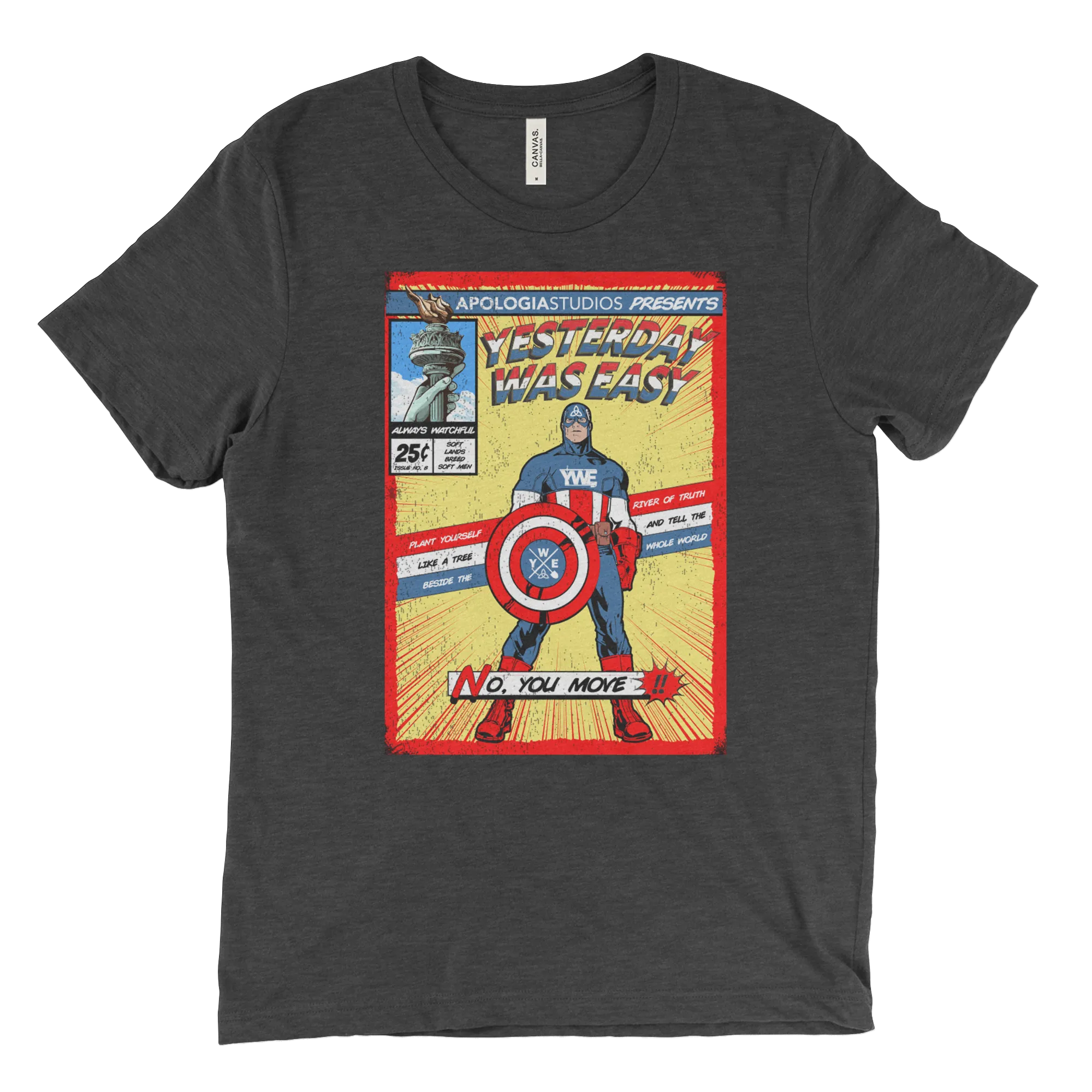 Yesterday Was Easy Captain America | T-Shirt